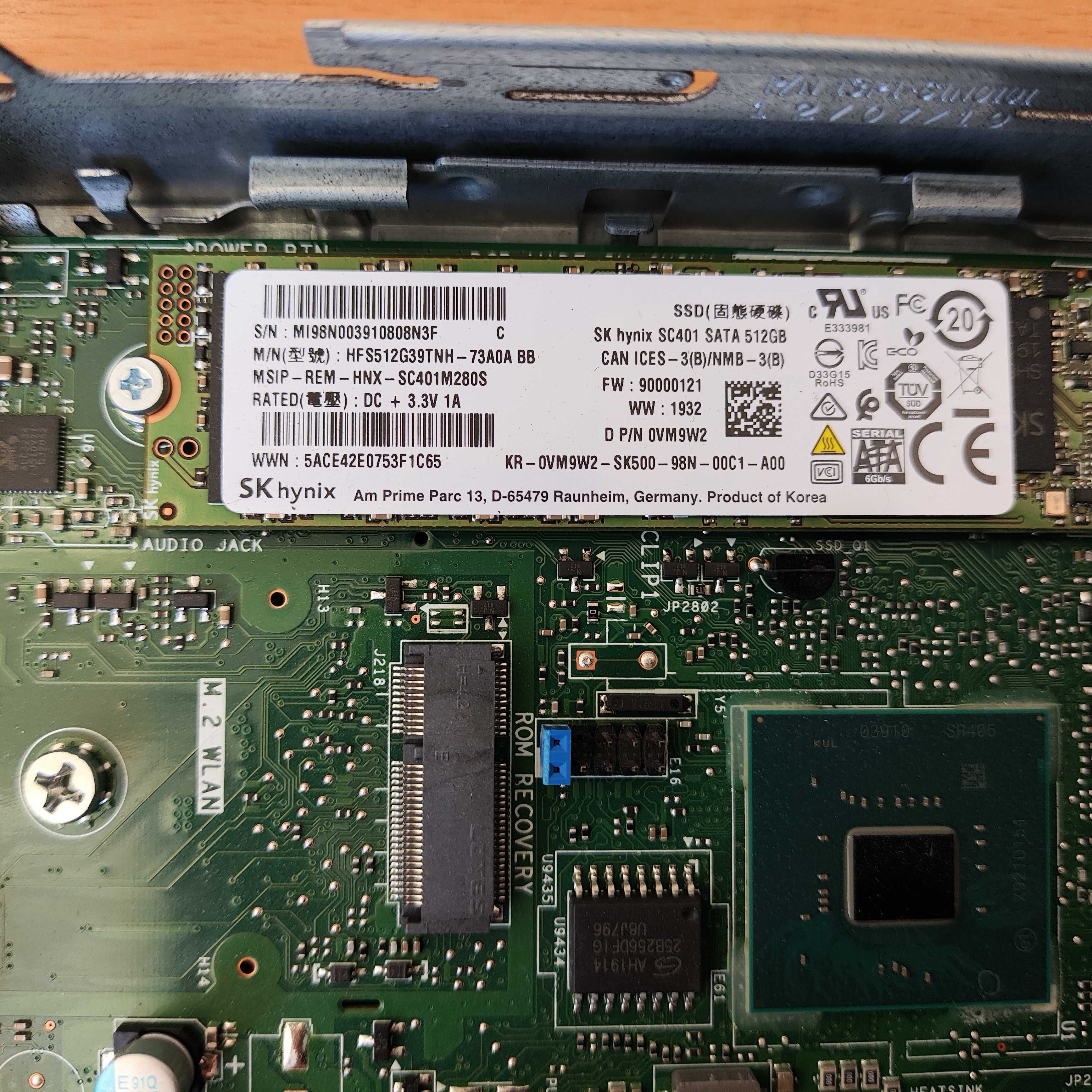 Тонкий клієнт Dell 3060 USFF i5-8500T (6 ядер)/8 DDR4/SSD 512/UHD 630