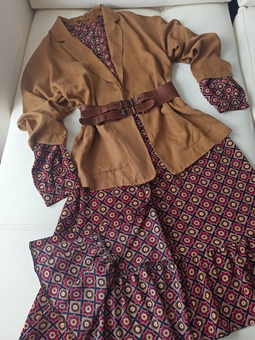 Комплект ( платье, жакет - блейзер) 46-48