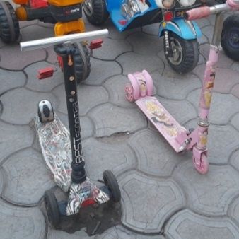 Детский трехколесный электрический мотоцикл велосипед