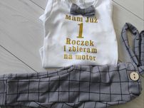 Komplet na pierwsze urodziny chłopca rok
