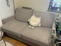 Sofa z materacem i stelażem wloskim