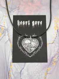 Heart Gore wisiorek Dead Lovers serce gotycki goth grunge metal HG23