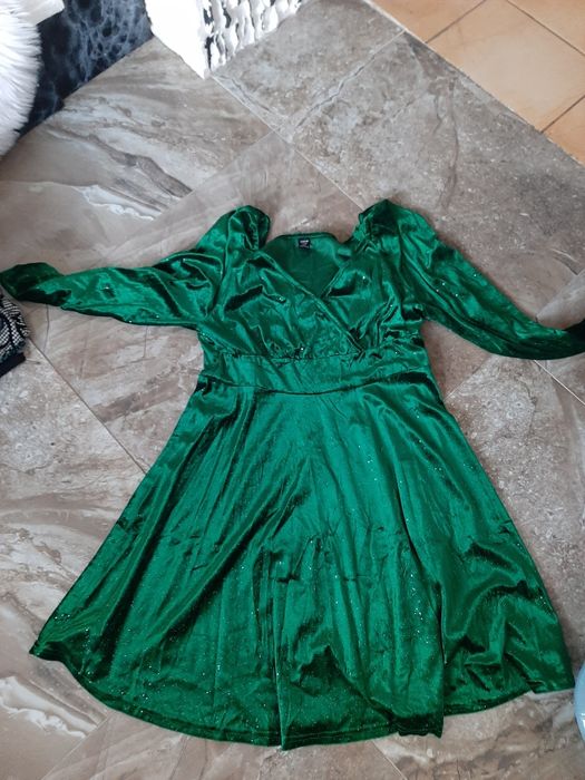 Sukienka welurowa shein xl