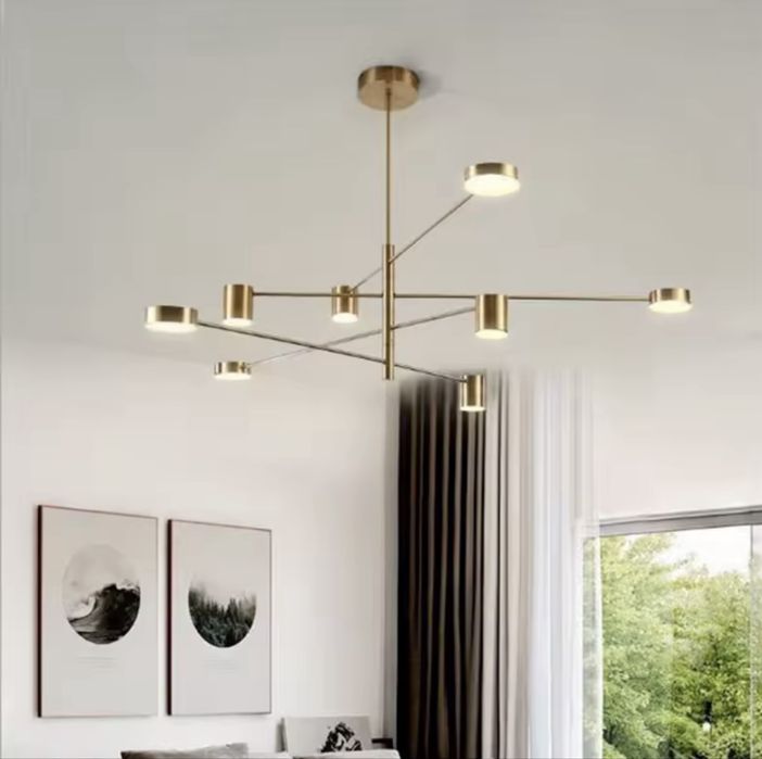 Люстра світильник сучасний золото