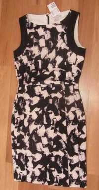 H&M, sukienka ,czarno-biała, z metkami, S, 36, nowa z metką