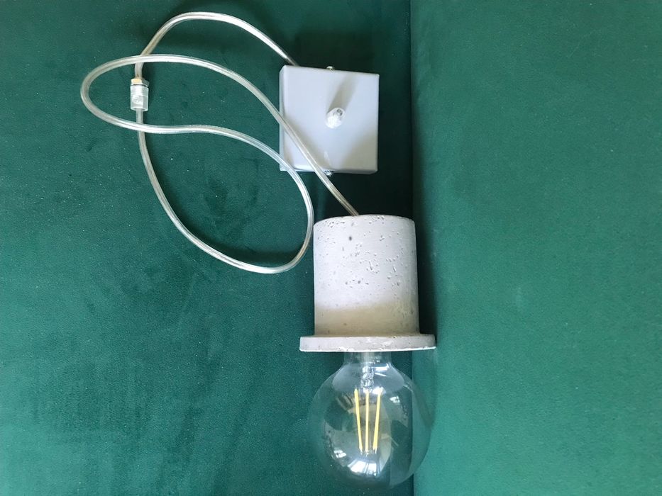 Lampa wisząca betonowa loft design / dostępne trzy sztuki