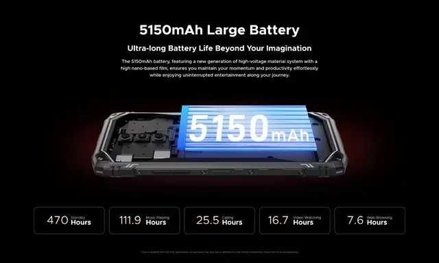 Смартфон Doogee Blade 10 Ultra 8/256Gb Black NFC Android 14 Защищенный