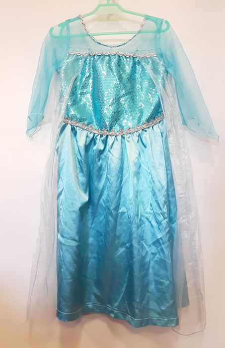 Sukienka przebranie Elsa Kraina Lodu rozmiar 120 cm. GP108