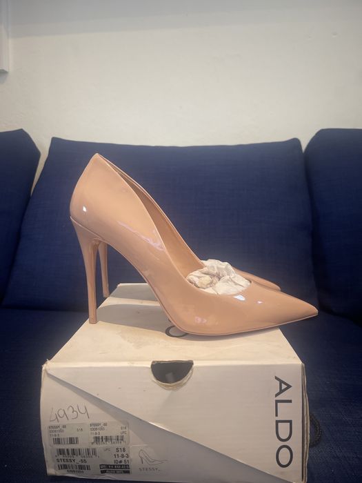 Saltos altos verniz Nude/rosa claro ALDO - nunca usados