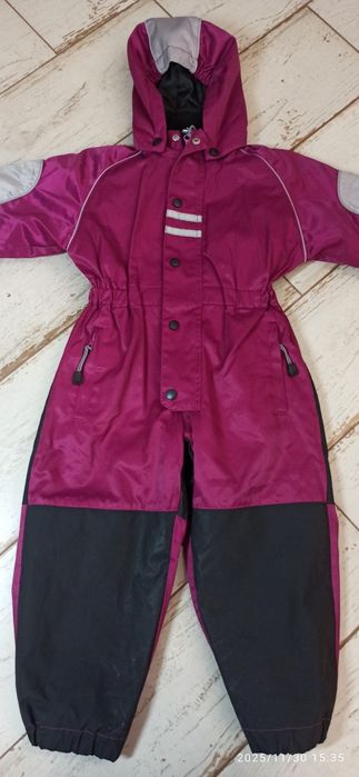Zimowy kombinezon 98/104 dla dziewczynki 2w1 z ociepleniem