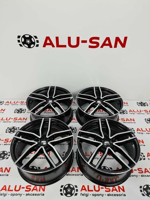 Nowe alufelgi SEAT 18" 5x112 Altea XL ATECA LEON II 2 3 4 Dark-Poler