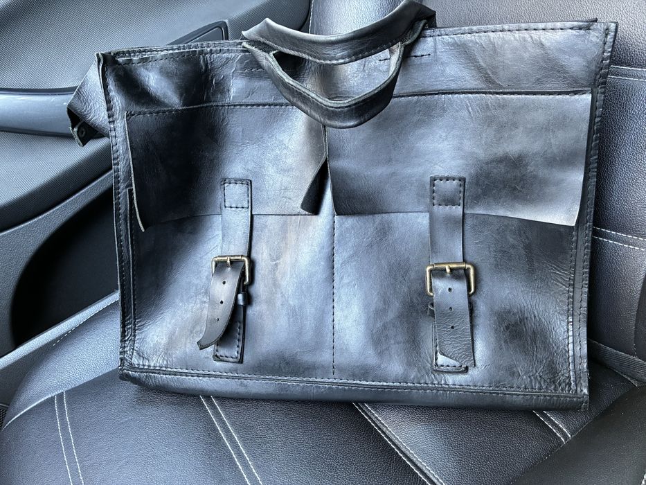 Сумка-портфель шкіряна