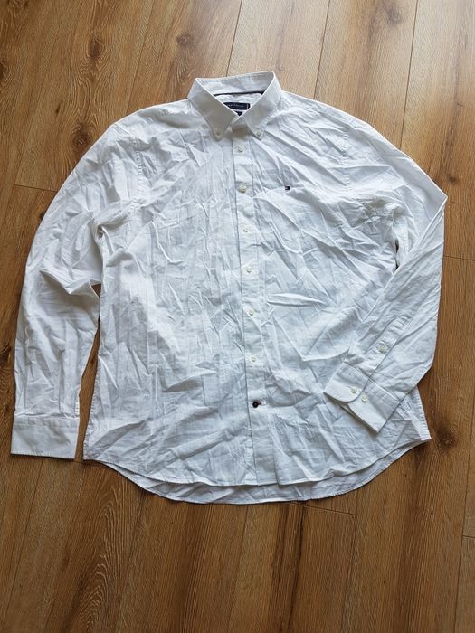 45 XXL Tommy Hilfiger Oxford dobry koszula męska biznesowa regular fit