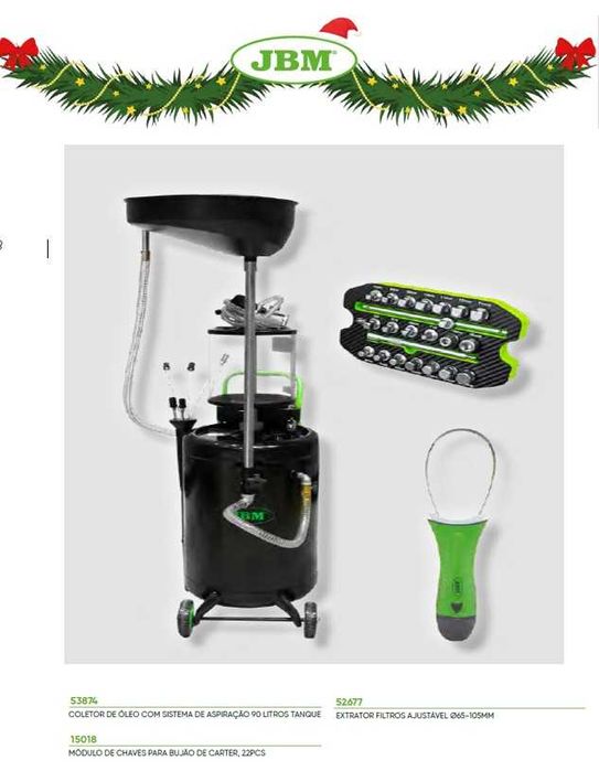 BLACKFRIDAY- KIT COLETOR OLEO C/ SISTEMA DE ASPIRAÇÃO