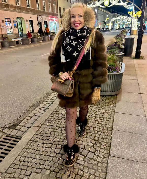 Piękne futerko z lisa