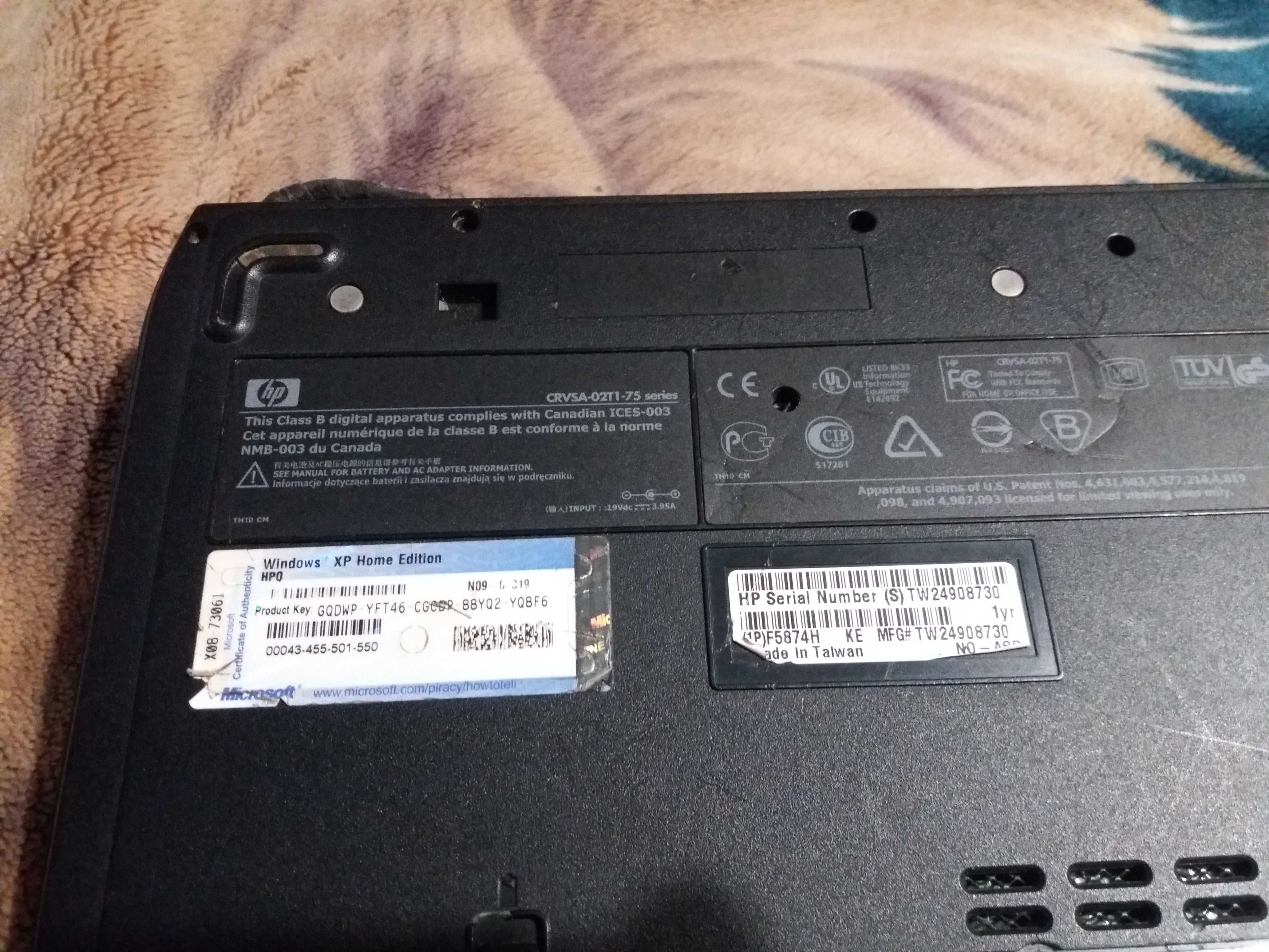 Ноутбук HP Compaq CRVSA-02T1-75