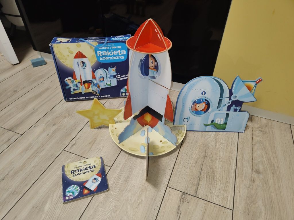 Puzzle 3D przestrzenne rakieta kosmos planety