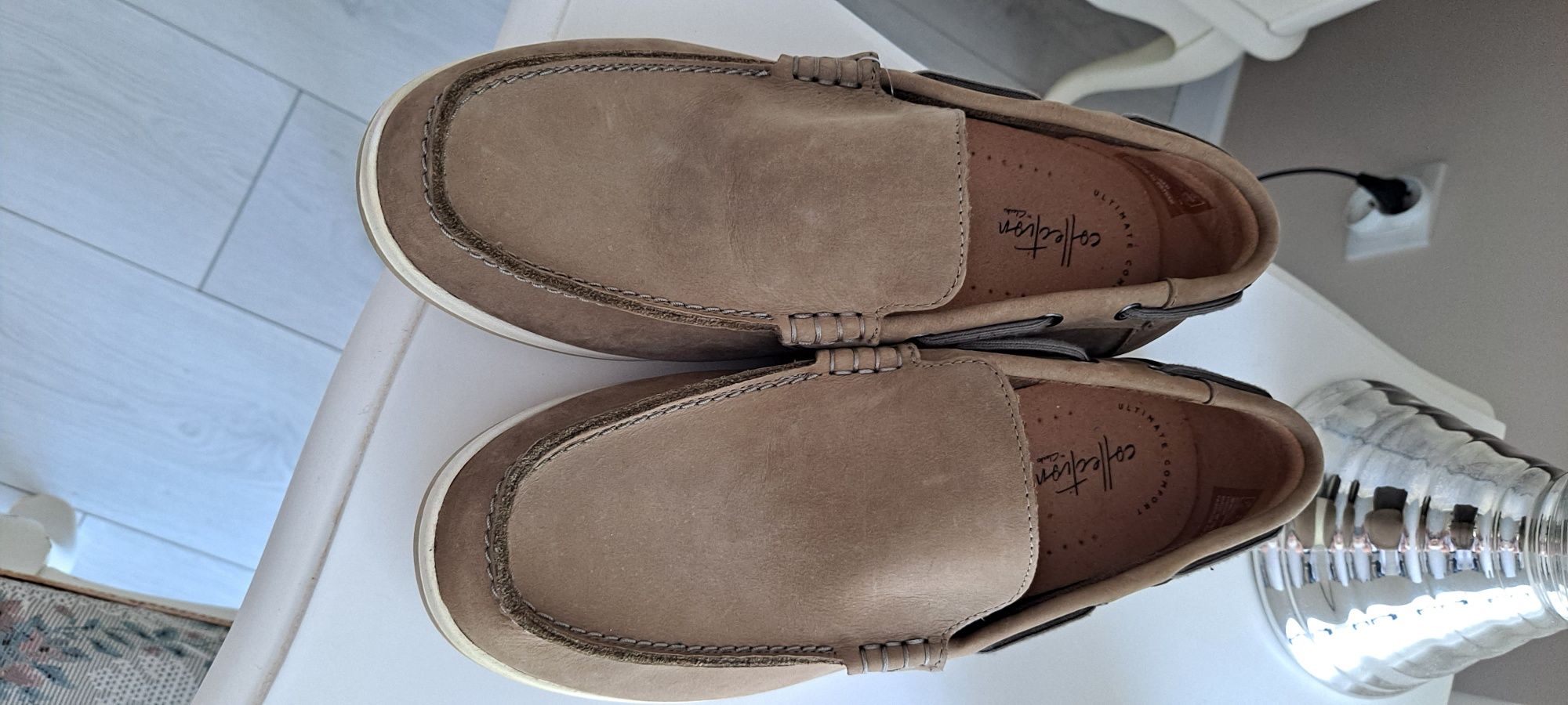 Skórzane buty Clarks męskie nowe mokasyny roz 41.5 Wkładka 25.8