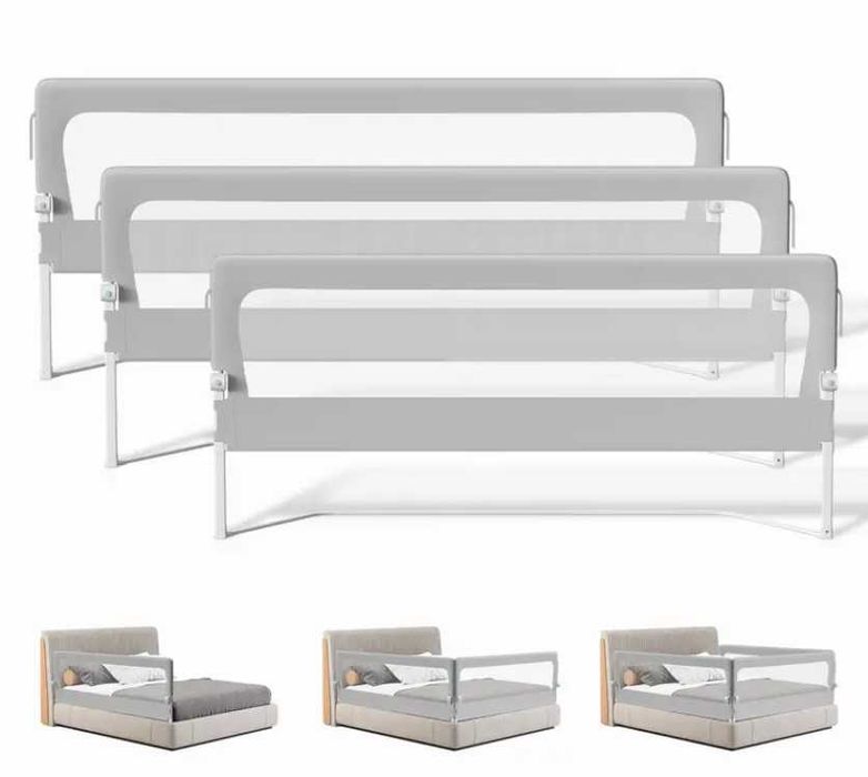 Zabezpieczenie do łóżka dla dziecka Barierka Poręcz 200cm Uchylana