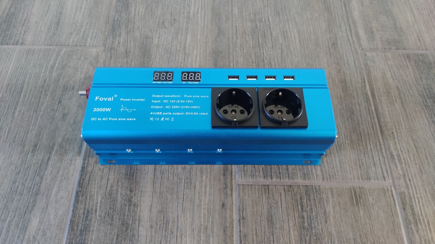 Инвертор Pure Sine Wave Foral 3000, 12V