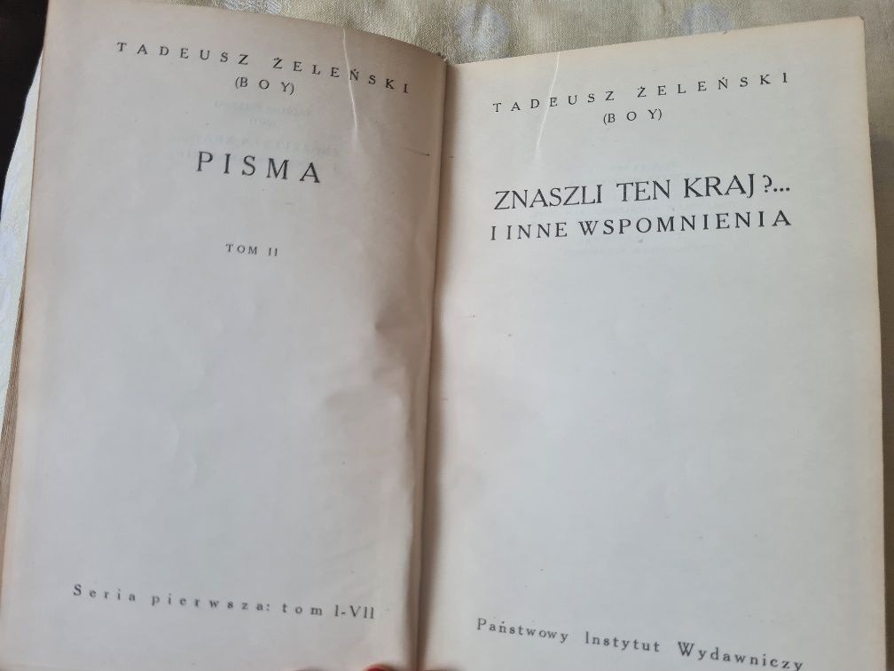 Znasz-li ten kraj...i inne wspomnienia, Tadeusz Boy-Żeleński