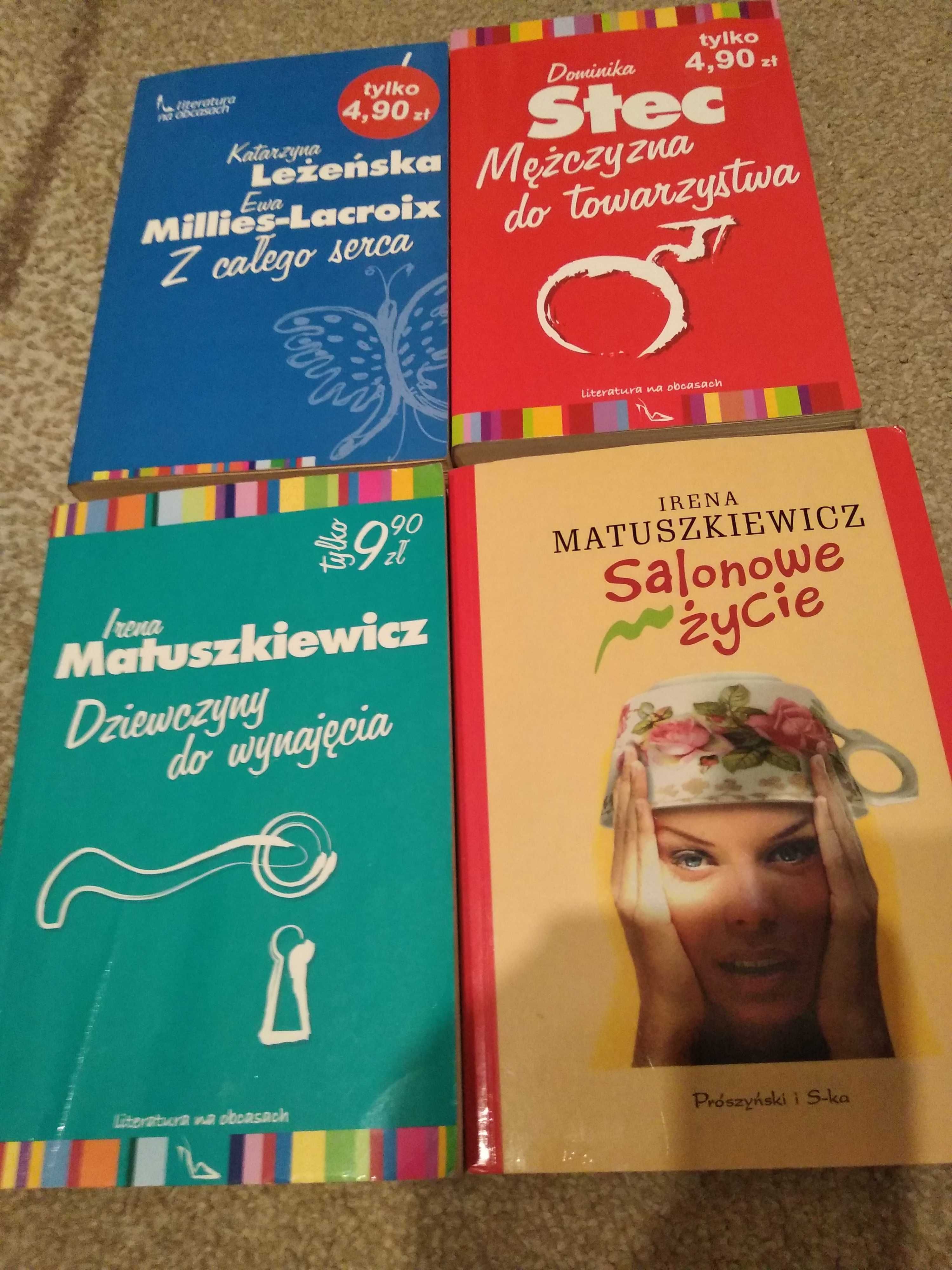 4 książki "literatura na obcasach"