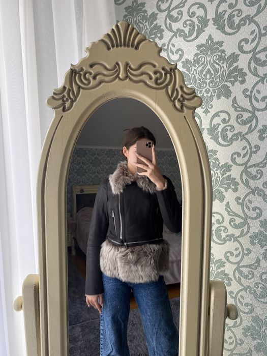 Натуральна шкіряна дублянка