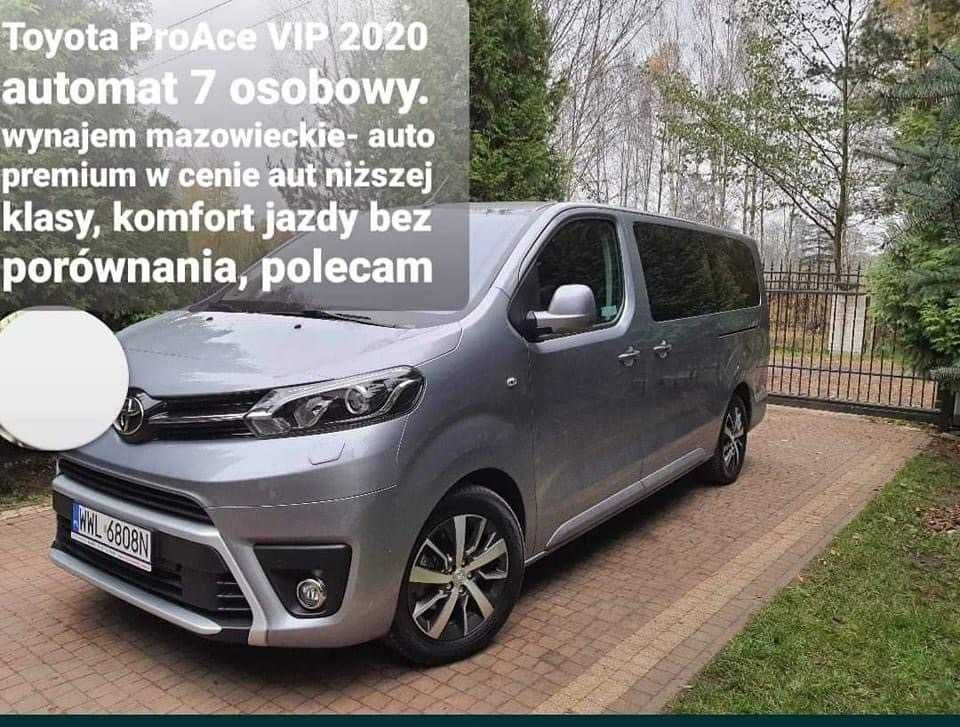 Wypożyczalnia, wynajem busa Toyota ProAce VIP- 7-osobowego 2020r