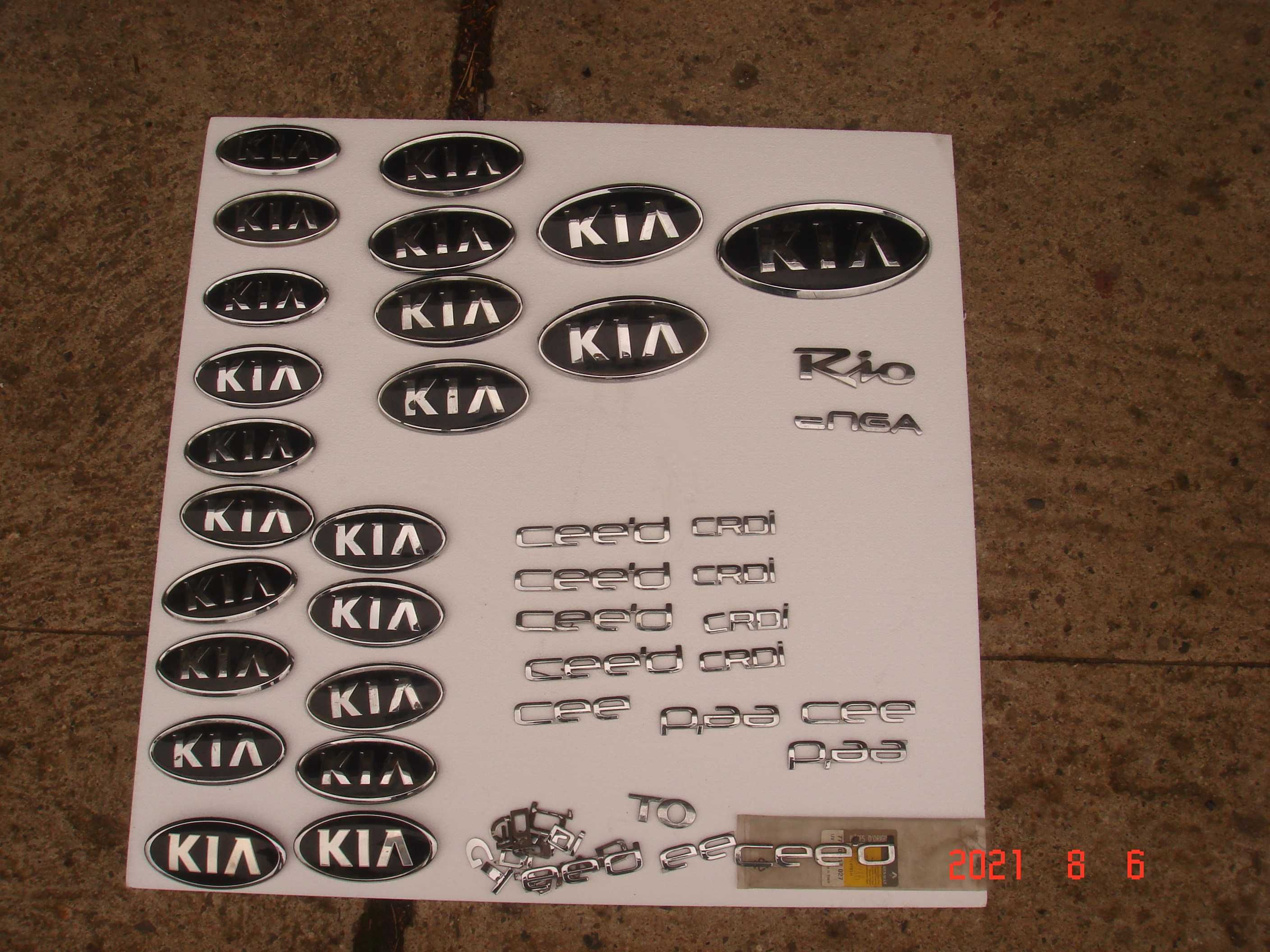 Emblemat-Logo Producenta,napisy,znaczki. KIA Ceed,Sportage,Rio,Venga i