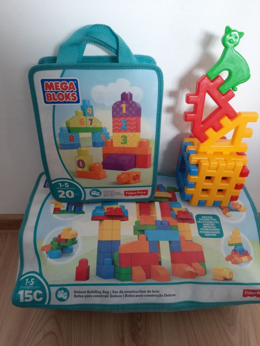 Sprzedam klocki mega bloks 170szt + kratka