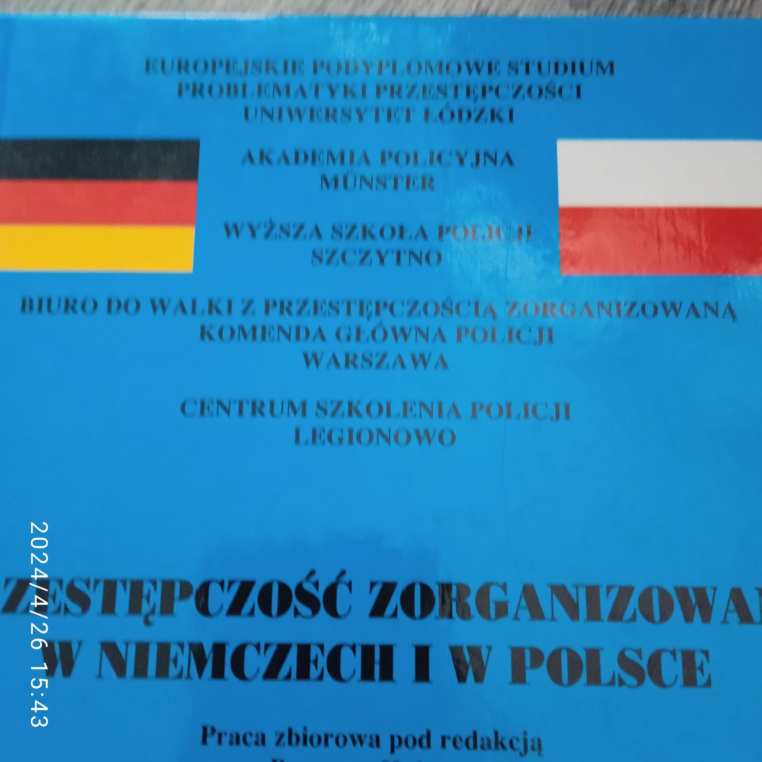 Brunon Hołyst Przestępczość Zorganizowana W Niemczech I W Polsce