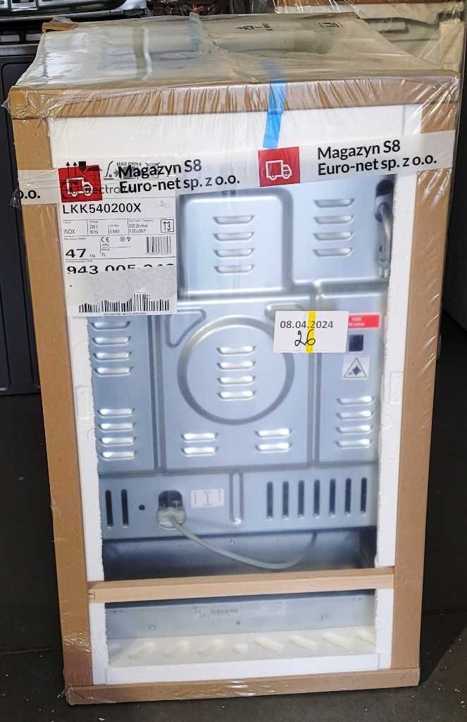 Kuchnia gazowo-elektryczna Electrolux LKK540200X Termoobieg