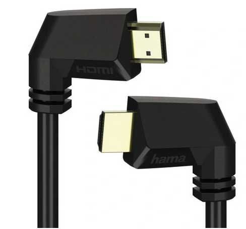 Oryginalny Szybki Kabel Hama kabel kątowy x 2 HDMI 1,5m HDMI-HDMI