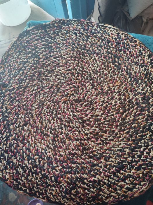 В'язаний коврик( круг)