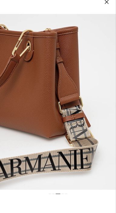 Середня сумочка рудого кольору від Emporio Armani оригінал