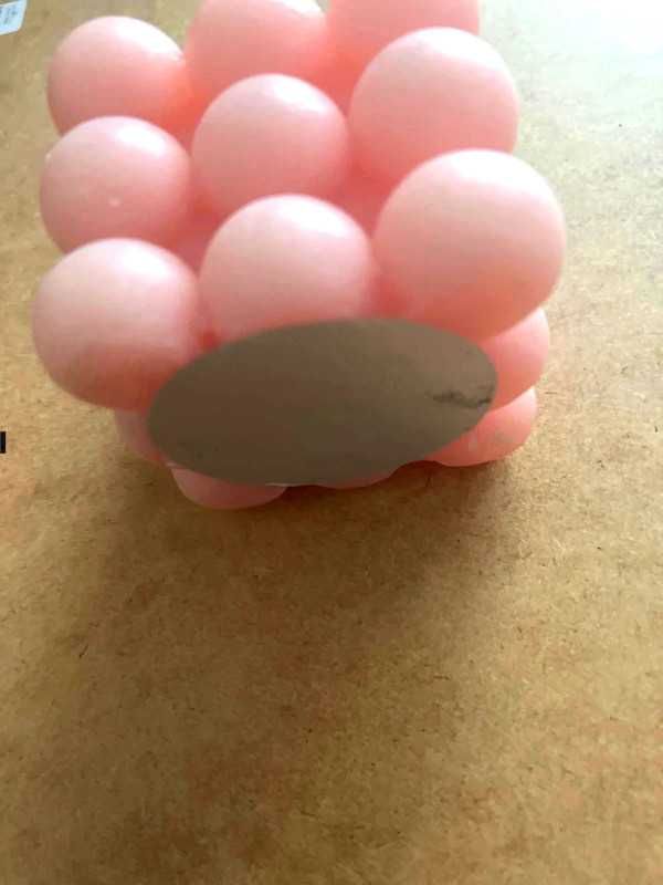 Świeczka bubble różowa duża