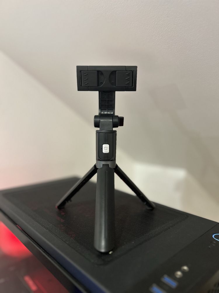 Tripod na telefon, rozkładany, selfie stick, pilot na bluetooth