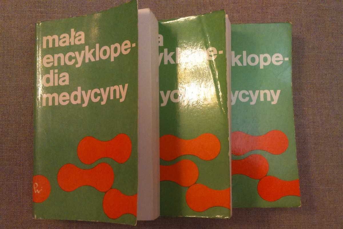 Mała Encyklopedia Medycyny PWN 1988 komplet tomy I, II, III