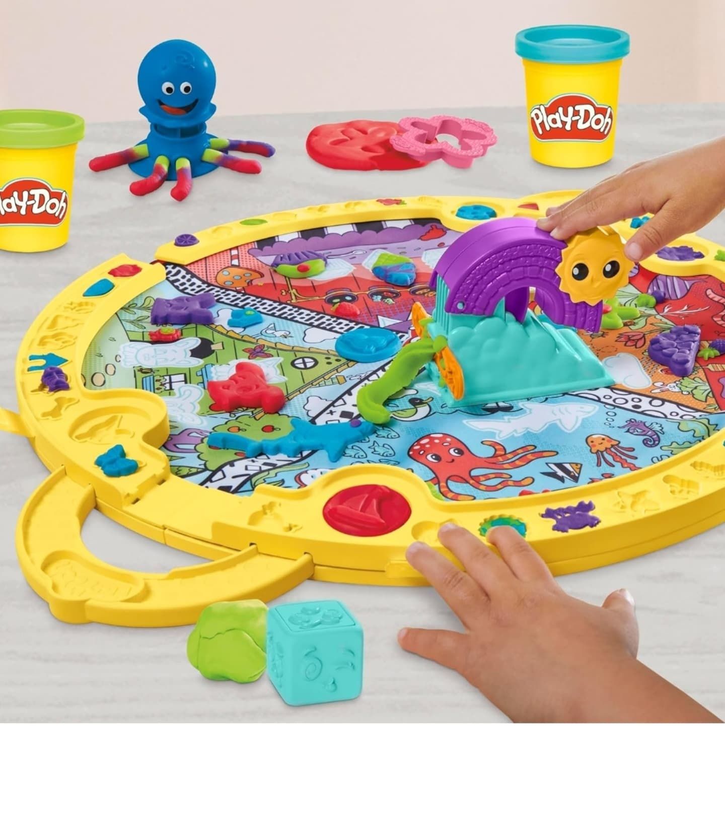Play-Doh плей до веселе ігрове поле, пластилін 16 баночок плей до