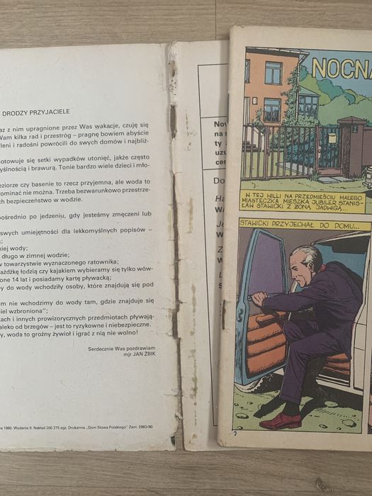 Komiks Kapitan Żbik Nocna Wizyta wyd. II 1980