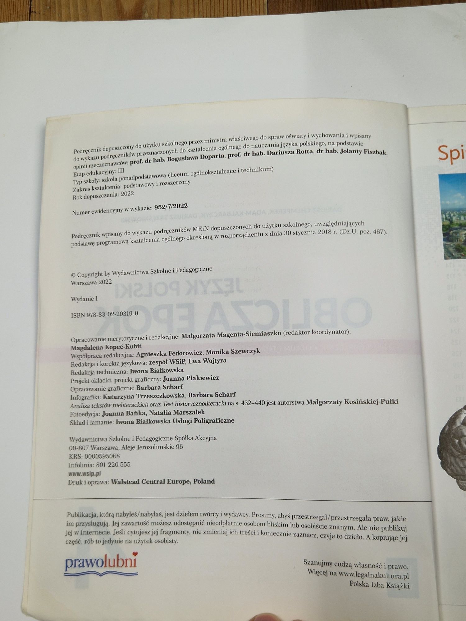 ,,Oblicza epok 4" Podręcznik do języka polskiego