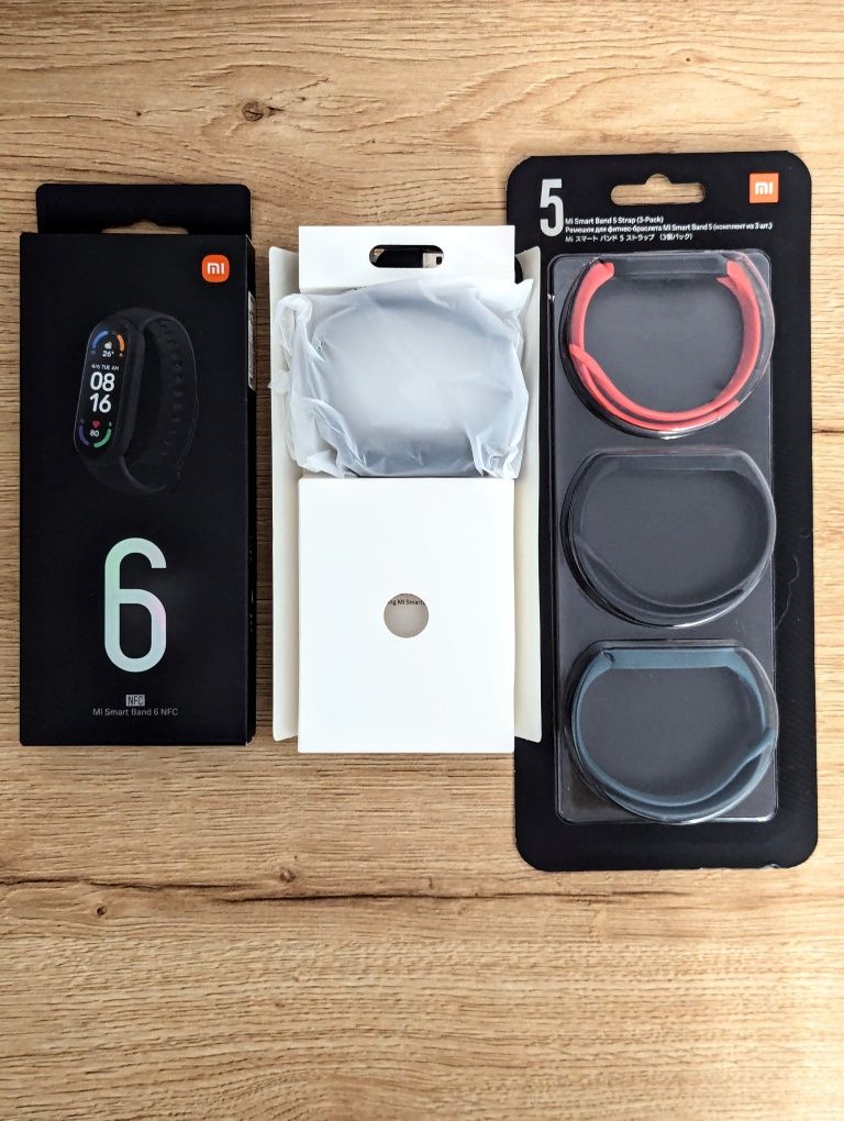Opaska sportowa Xiaomi Mi band 6 NFC + oryginalne opaski
