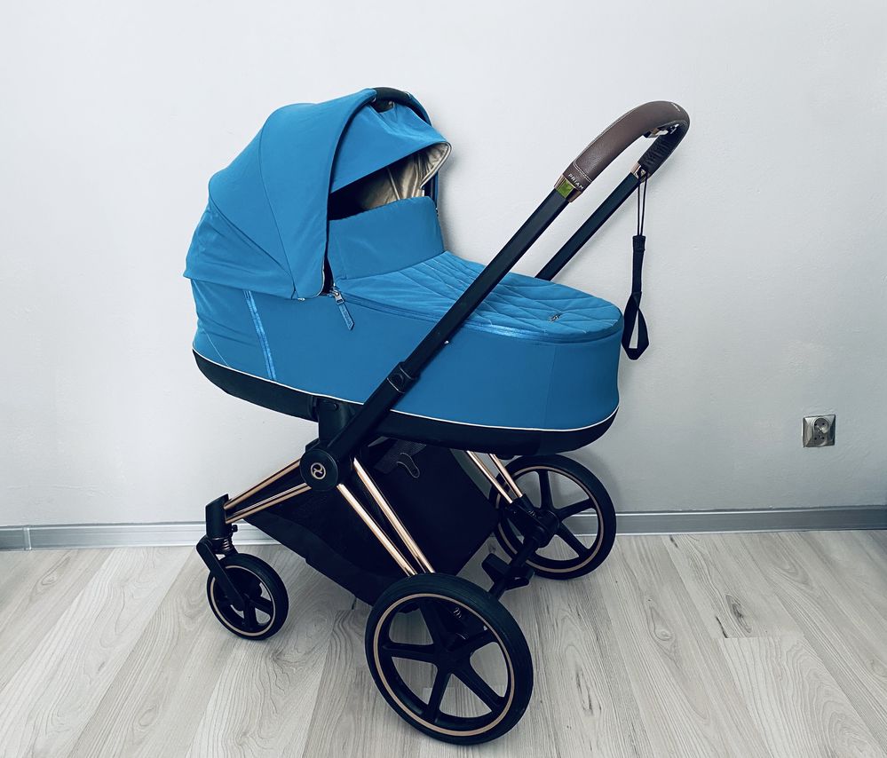 Wózek 3w1 Cybex Priam Rose Gold z fptelikiem Cybex Cloud Z