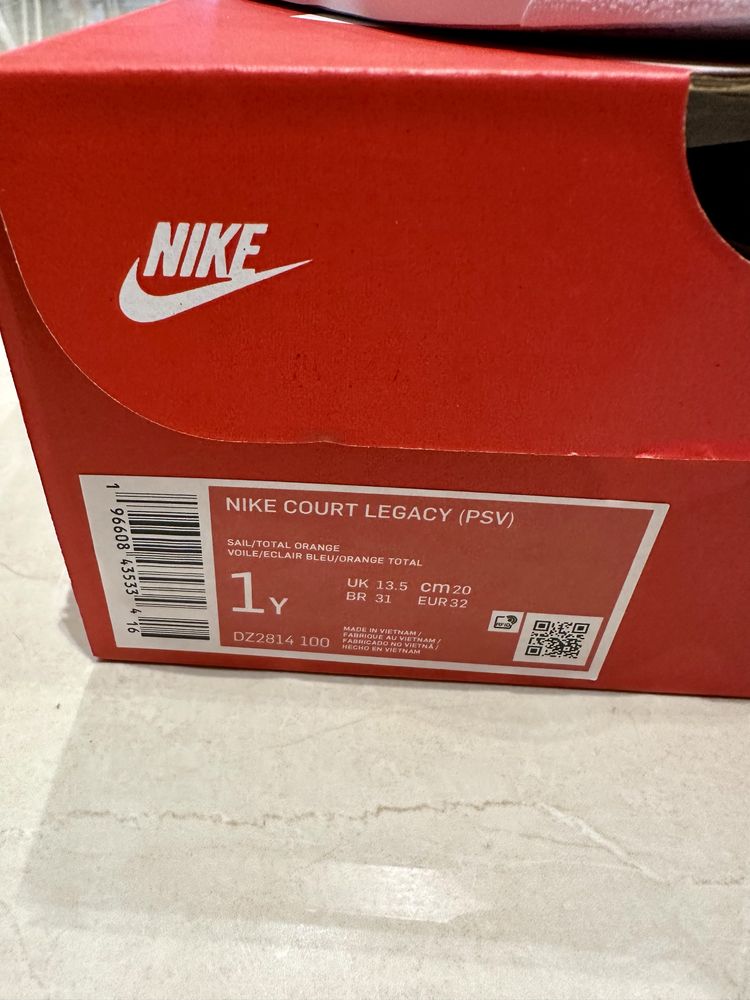 Детские кеды фирмы Nike Court Legacy (PSV)