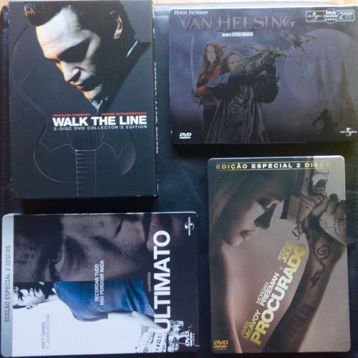 Vários filmes DVD Digipak Steelbook