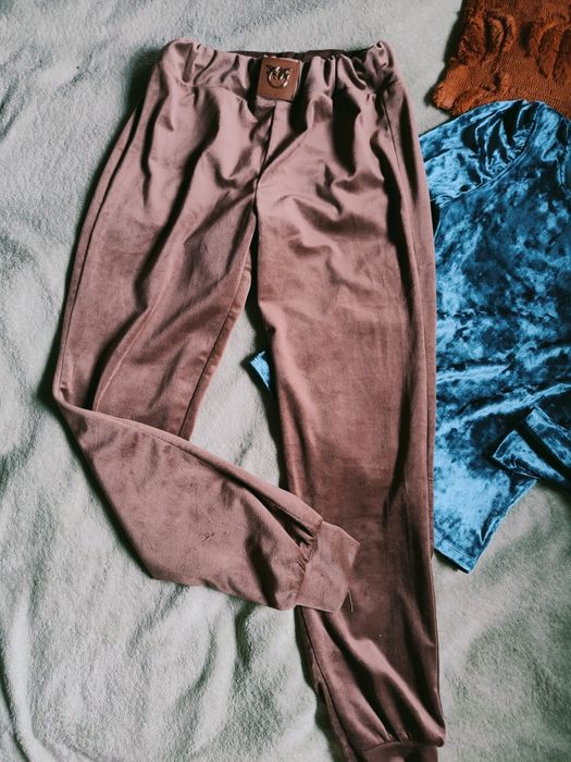 Dres welurowy dziewczęcy