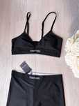 Komplet Tom Ford L 40 nowy strój zestaw czarny top legginsy leginsy