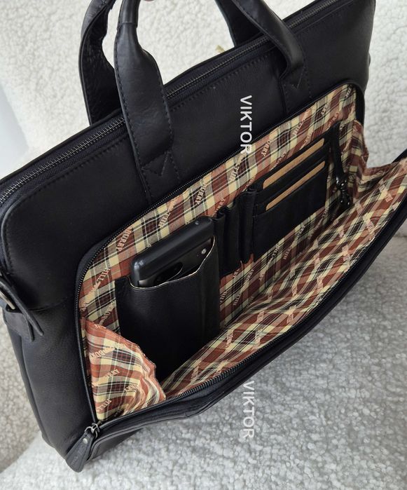 Кожаная сумка для ноутбука Hill Burry 3122. Германия. Шкіряна сумка