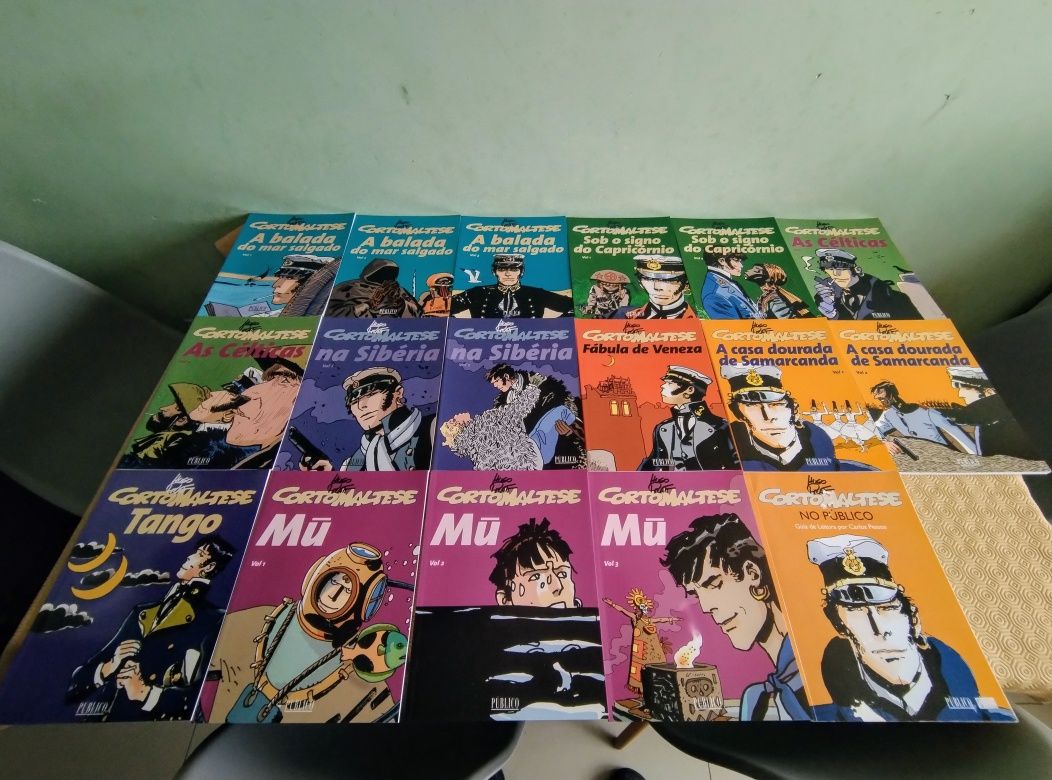 Livros de banda desenhada Corto Maltese no público