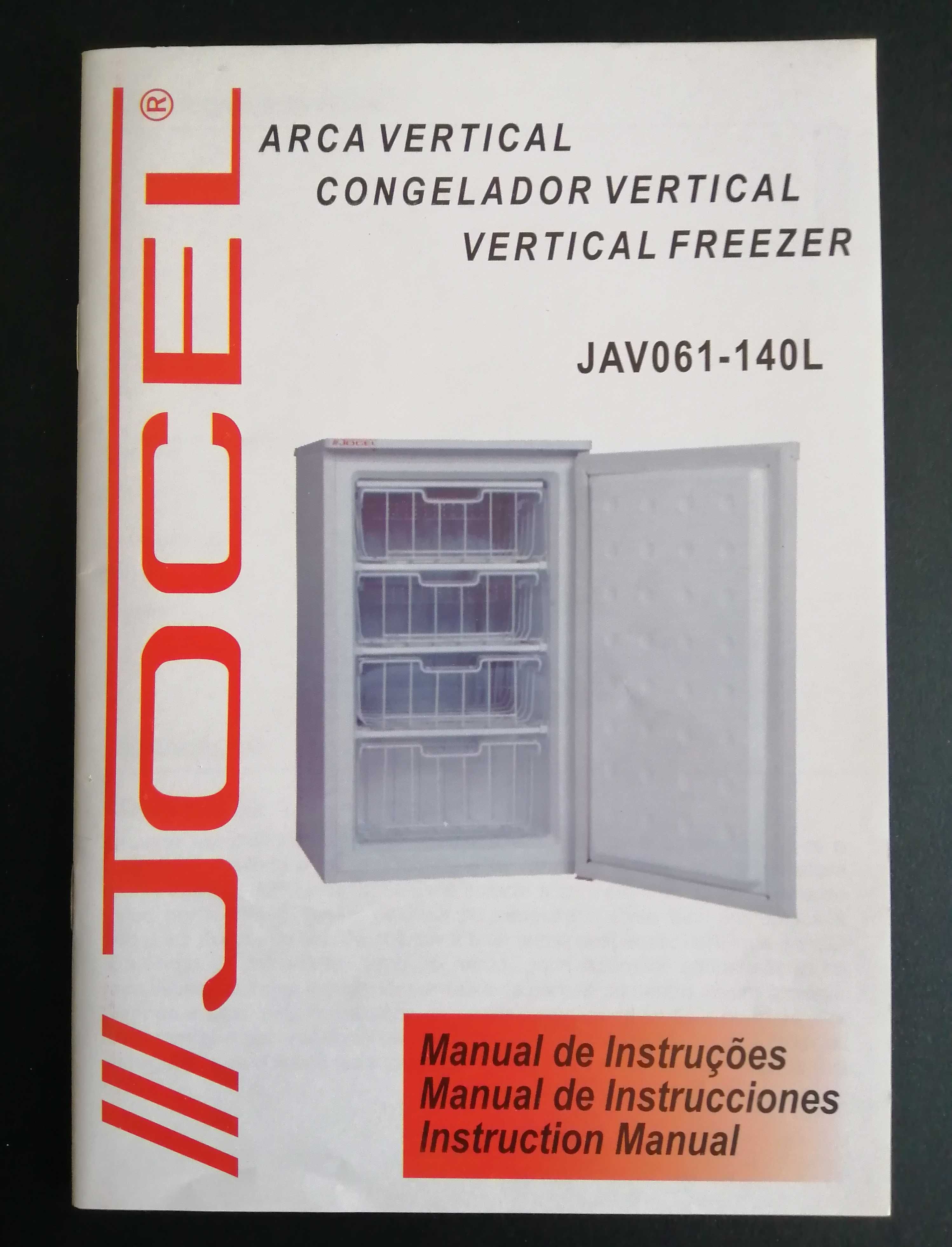 Arca congeladora vertical JOCEL JAV061-140L